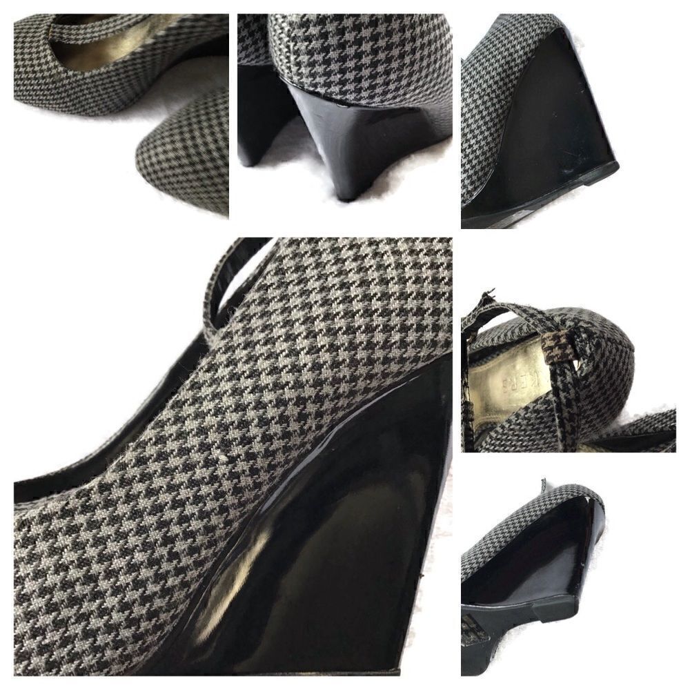 Bakers Cab Fare Houndstooth Wedge Pumps - Picture 7 of 7